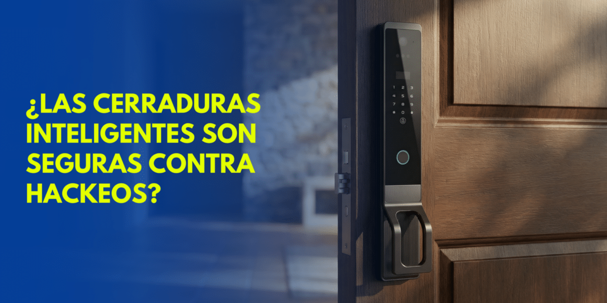 cerradura inteligente segura instalada en casa en México