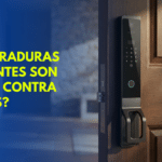 cerradura inteligente segura instalada en casa en México
